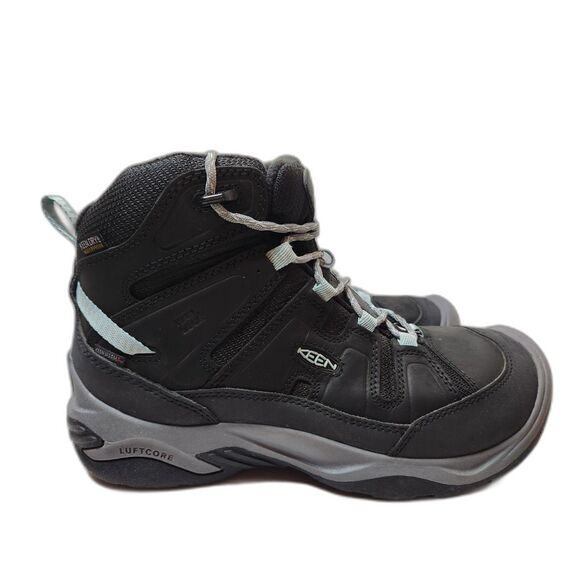 Keen Circadia Mid Polar Waterproof Boots | Women’s 9.5 | Black/Cloud Blue - Picture 1 of 13